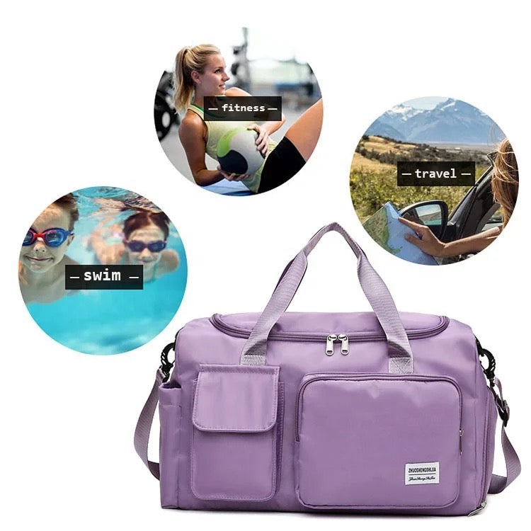 Waterproof Gym Duffel Bag for Travel | Multi-Pocket Organizer