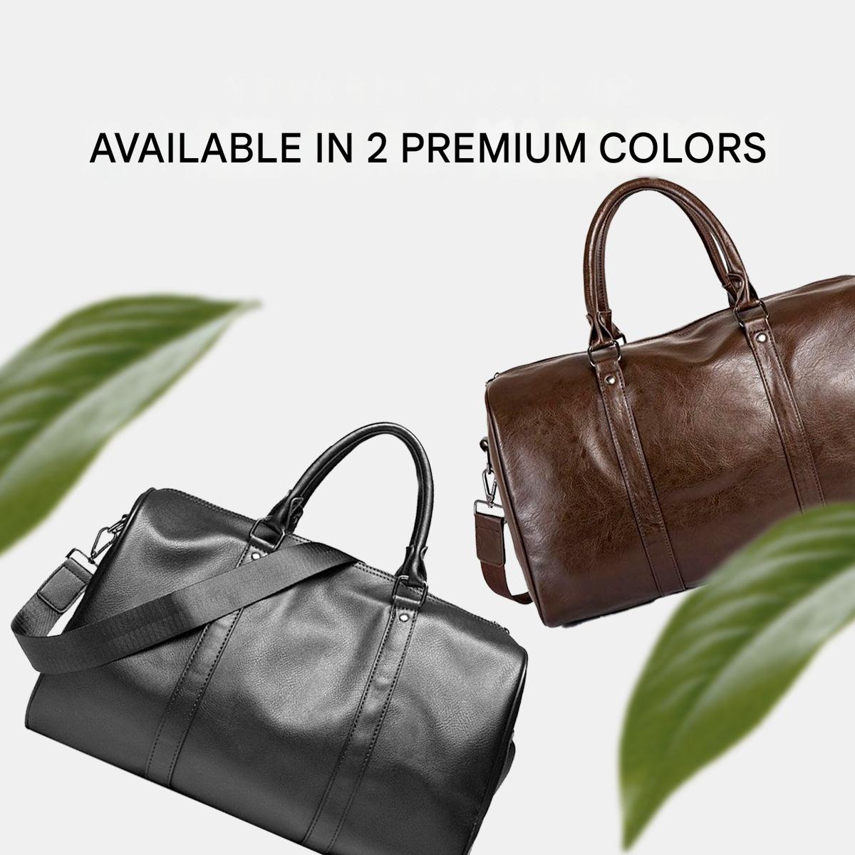 Large Leather Duffel Bag for Travel | Spacious, Durable, Versatile Carry-On