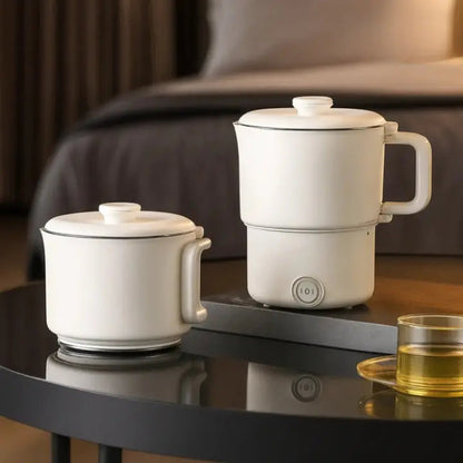 Compact Electric Travel Kettle with Foldable Design for Hot Water