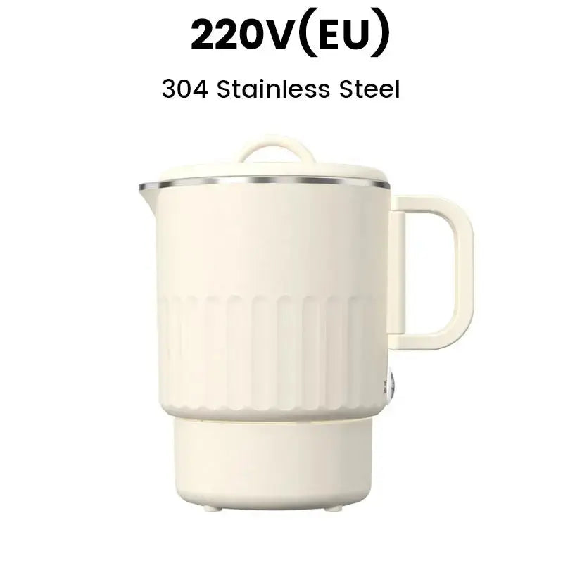 Compact Electric Travel Kettle with Foldable Design for Hot Water