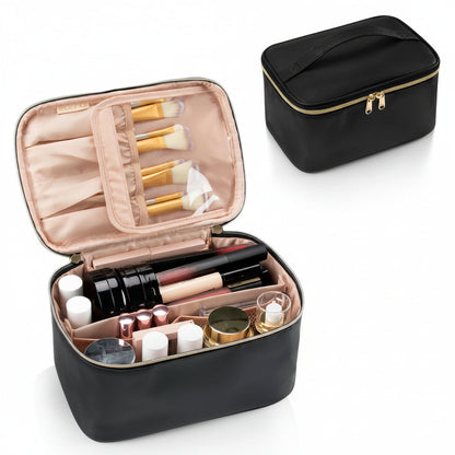 Cosmetic Organizer for Travel with Adjustable Compartments – Chic Makeup Storage