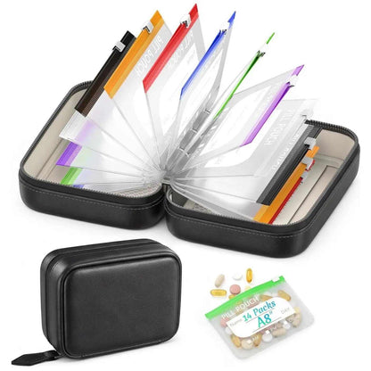 Waterproof Travel Pill Organizer – 14 Color-Coded Compartments for Supplements