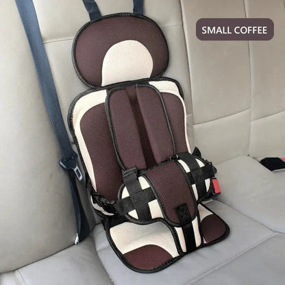 Portable Child Car Seat with Foldable Design & 5-Point Safety Harness for Ages 0-12