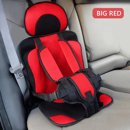 Portable Child Car Seat with Foldable Design & 5-Point Safety Harness for Ages 0-12