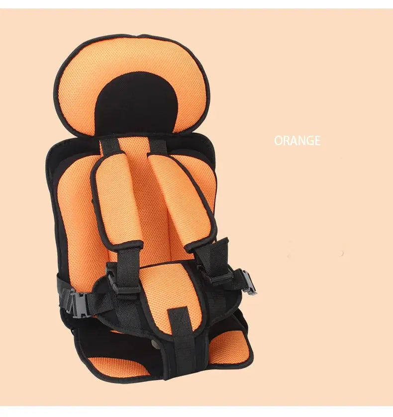 Portable Child Car Seat with Foldable Design & 5-Point Safety Harness for Ages 0-12