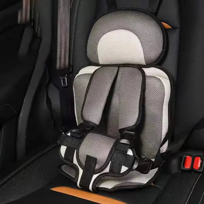 Portable Child Car Seat with Foldable Design & 5-Point Safety Harness for Ages 0-12