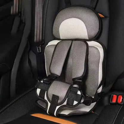 Portable Child Car Seat with Foldable Design & 5-Point Safety Harness for Ages 0-12
