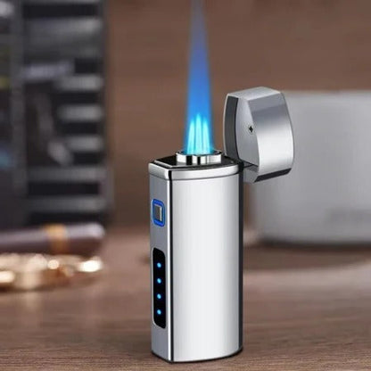 USB Rechargeable Triple Flame Lighter – Sleek Metal Ignition for Candles & Cigars