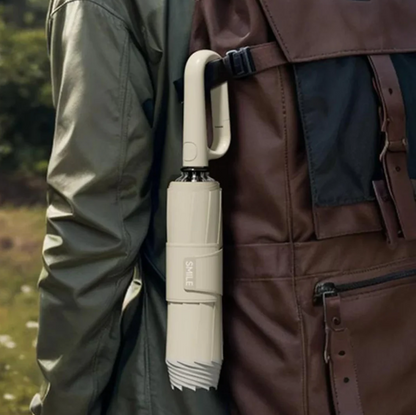 Smart Auto-Open Umbrella with Windproof Design and Safety Trim