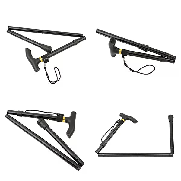 Adjustable Folding Walking Stick with Comfortable Grip