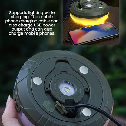 Rechargeable Magnetic Tent Light Strip with Power Bank – Waterproof Camping String Lights for Outdoors
