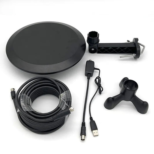 360° Outdoor HD TV Antenna with Smart Signal Processing - All-Weather Design