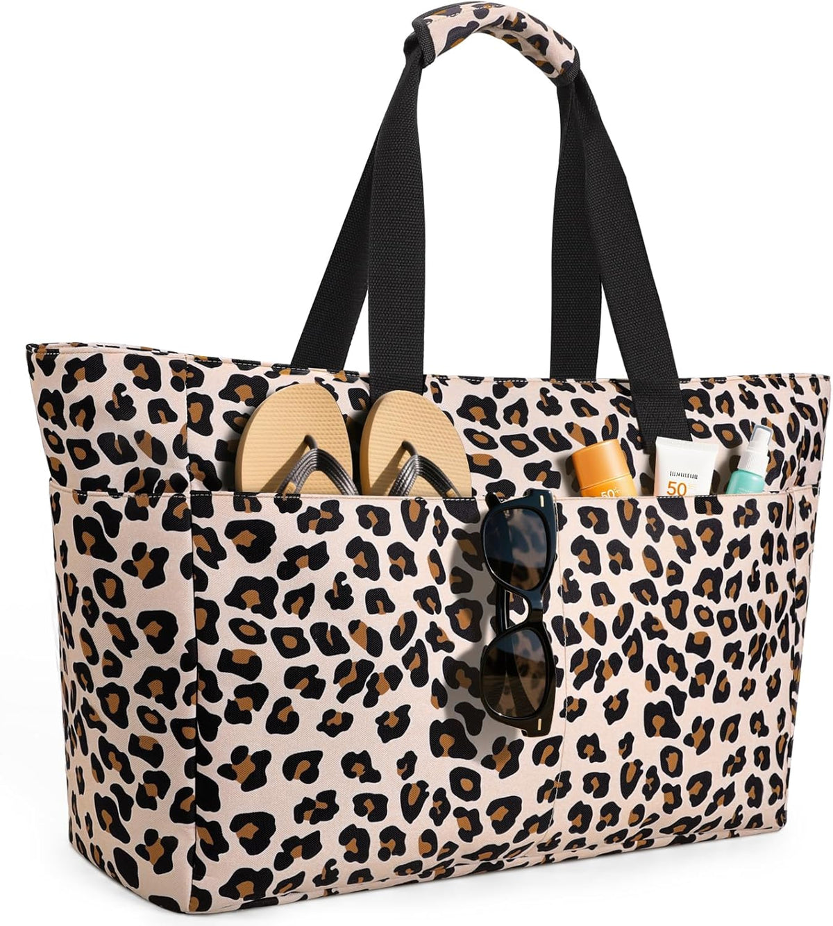 Extra Large Waterproof Beach Bag with Wet Pocket for Outdoor Activities