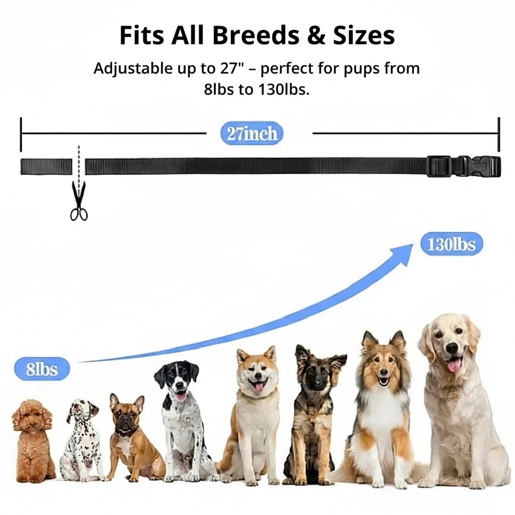 Waterproof Dog Training Collar - 1000m Range Shock Obedience Device