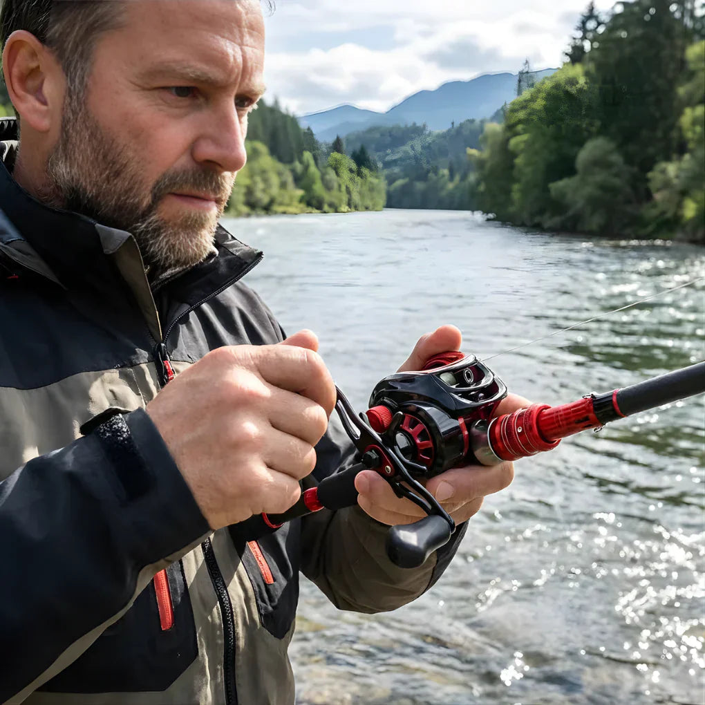 Fishing Rod and Reel Combo for Freshwater and Light Saltwater with Lightweight Carbon Build
