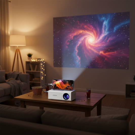 3000 Lumen LED Projector - Portable Mini Projector for Movies & Gaming
