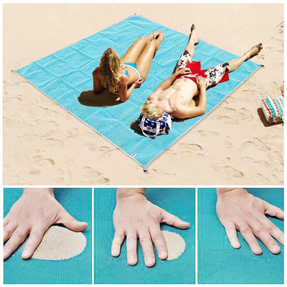 XXL Sand-Free Beach Towel 200x200cm for Easy Relaxation
