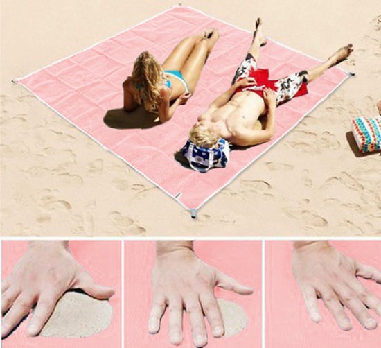 XXL Sand-Free Beach Towel 200x200cm for Easy Relaxation