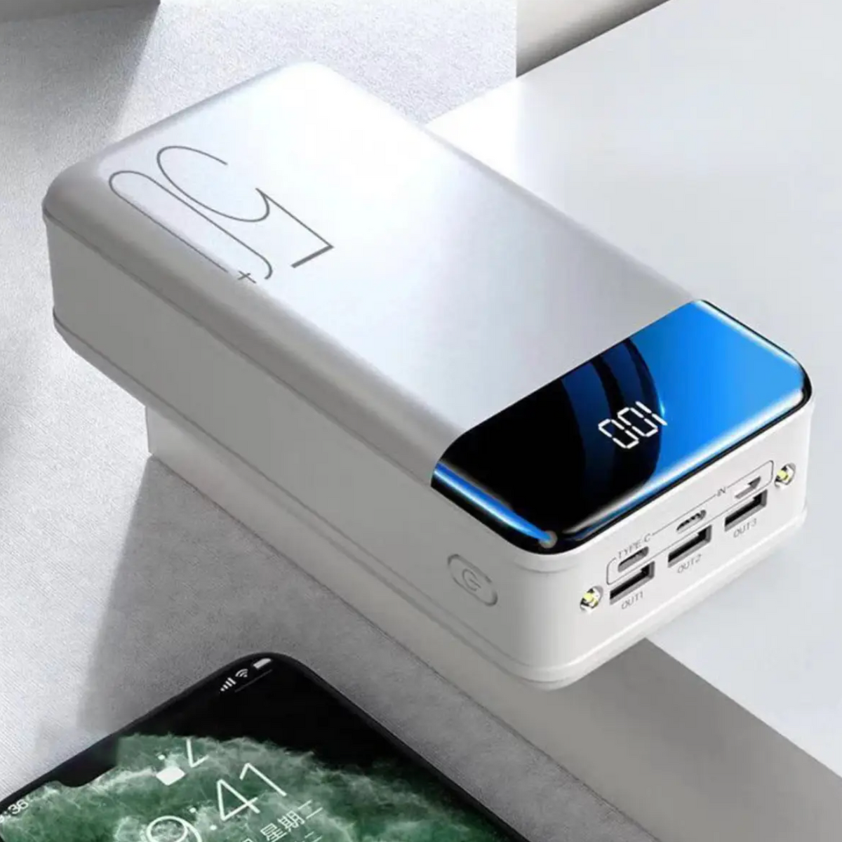 Portable Power Bank 100,000mAh with Fast Charging Ports for Travel