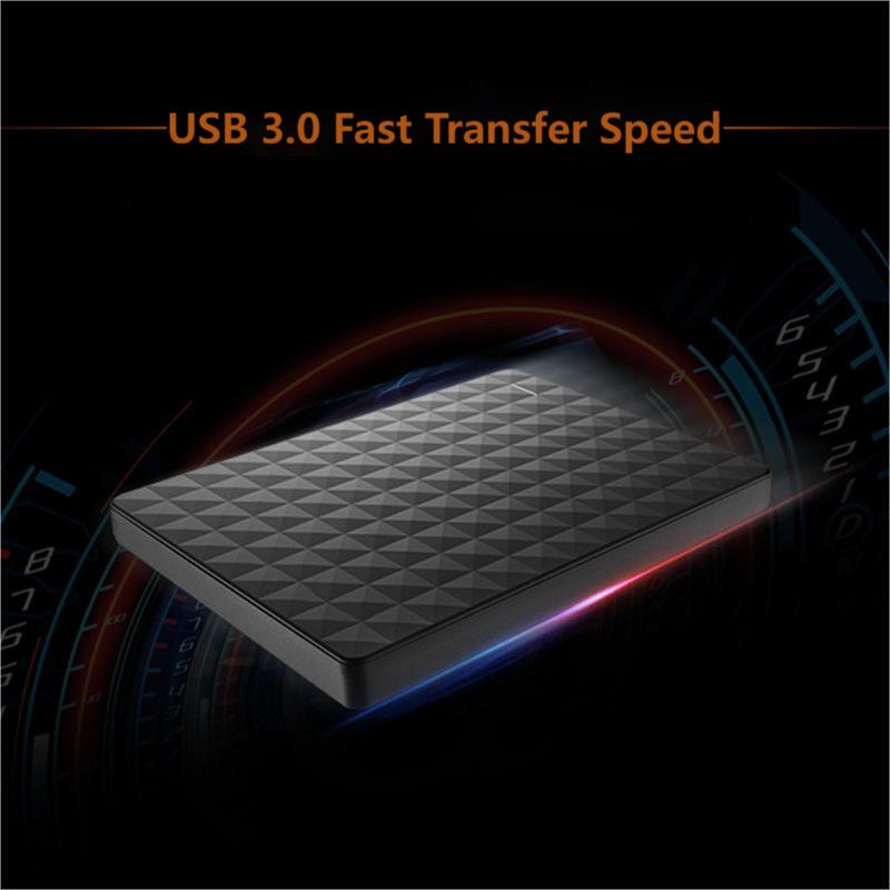 10TB Portable Hard Drive – Ultra-Slim Design with High-Speed USB 3.0