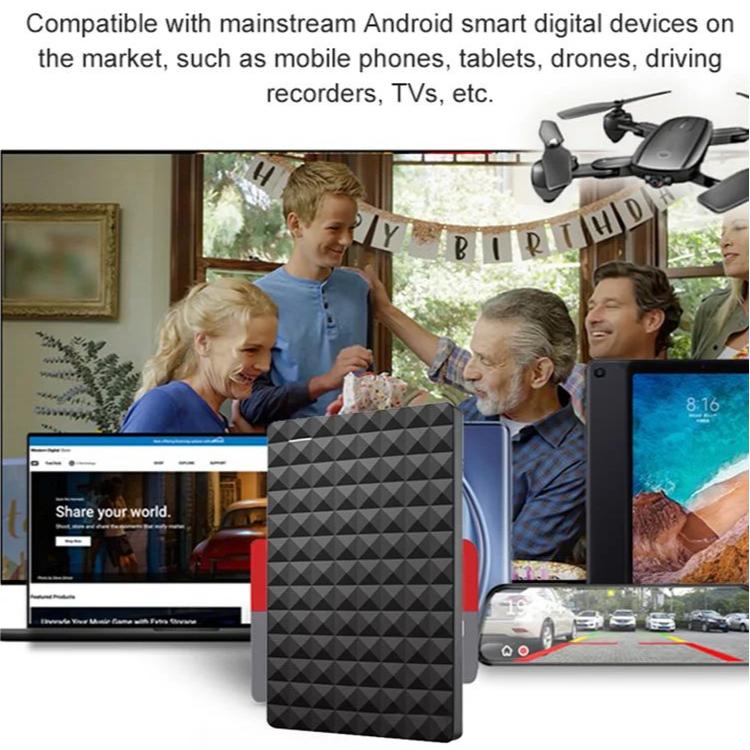 10TB Portable Hard Drive – Ultra-Slim Design with High-Speed USB 3.0