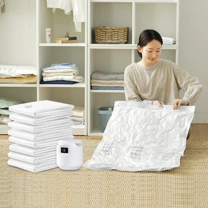 Electric Vacuum Seal Bags for Space Saving - Durable, Reusable, Airtight Storage