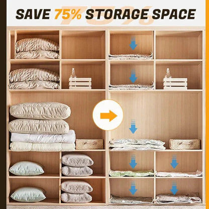 Electric Vacuum Seal Bags for Space Saving - Durable, Reusable, Airtight Storage