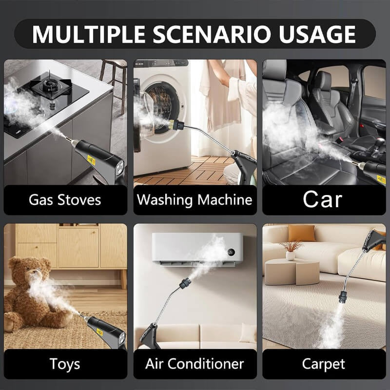 High-Power 2500W Steam Cleaner with Adjustable Flow for Home & Auto