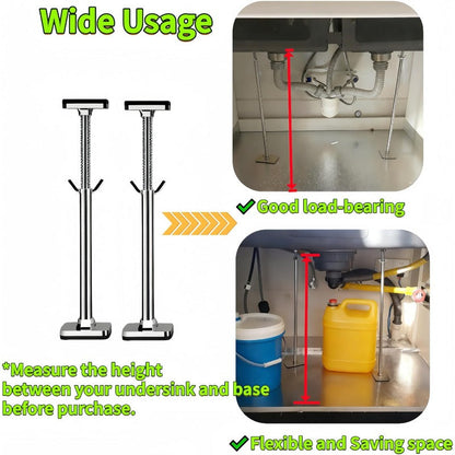 Heavy-Duty Sink Support Set | Adjustable Brackets for Secure Installation