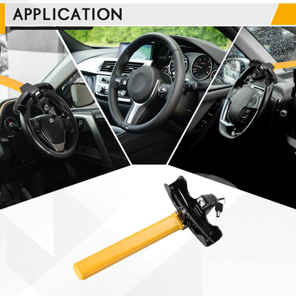 Heavy-Duty Steering Wheel Lock – Quick Install Anti-Theft Security Device