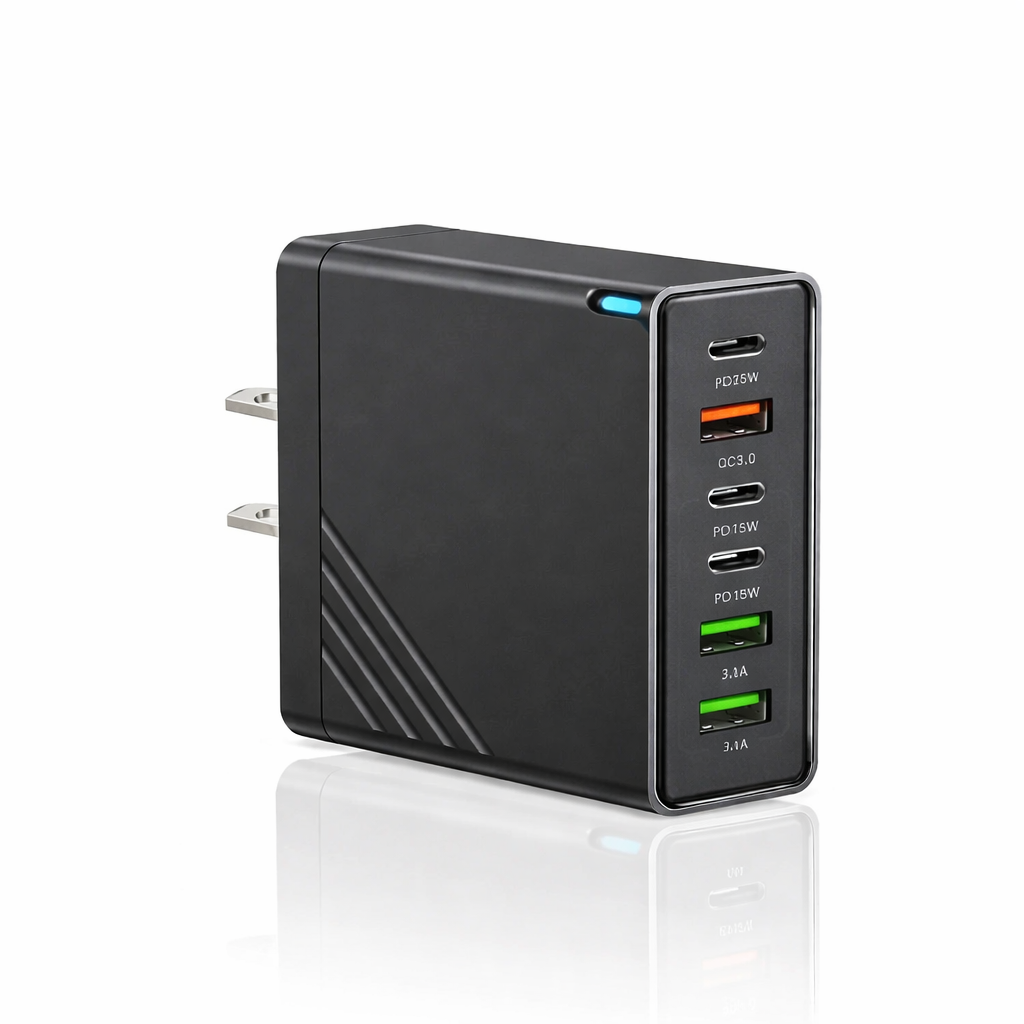 160W Multi-Port USB C Charging Hub with Quick Charge – Compact for Travel