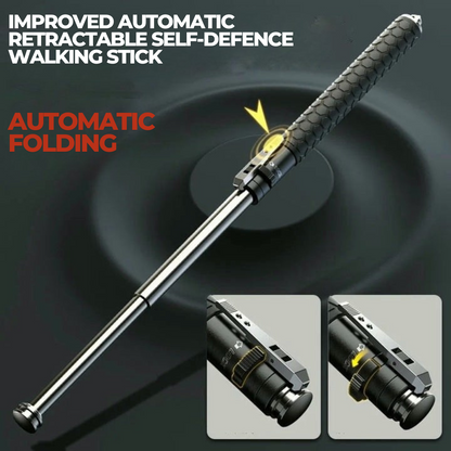 Collapsible Hiking Pole | Telescopic Alloy Steel Walking Stick with Non-Slip Grip