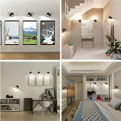 Versatile Wireless Wall Lamp with 360° Adjustability and Touch Controls