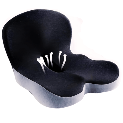 Ergonomic Comfort Cushion with Anti-Slip Base and Washable Cover