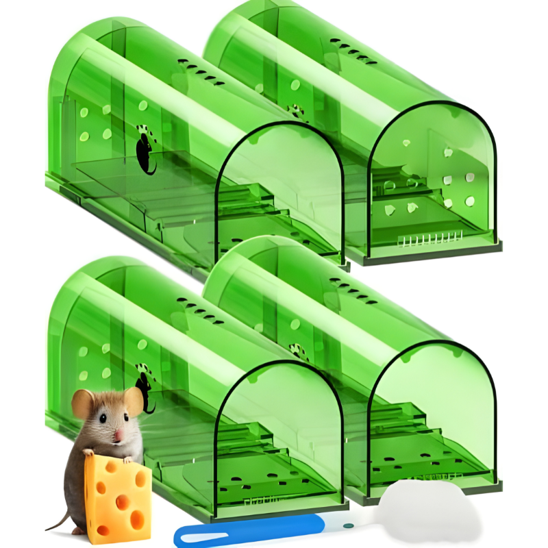 Smart Capture Rodent Traps with Hassle-Free Release, 4-Pack