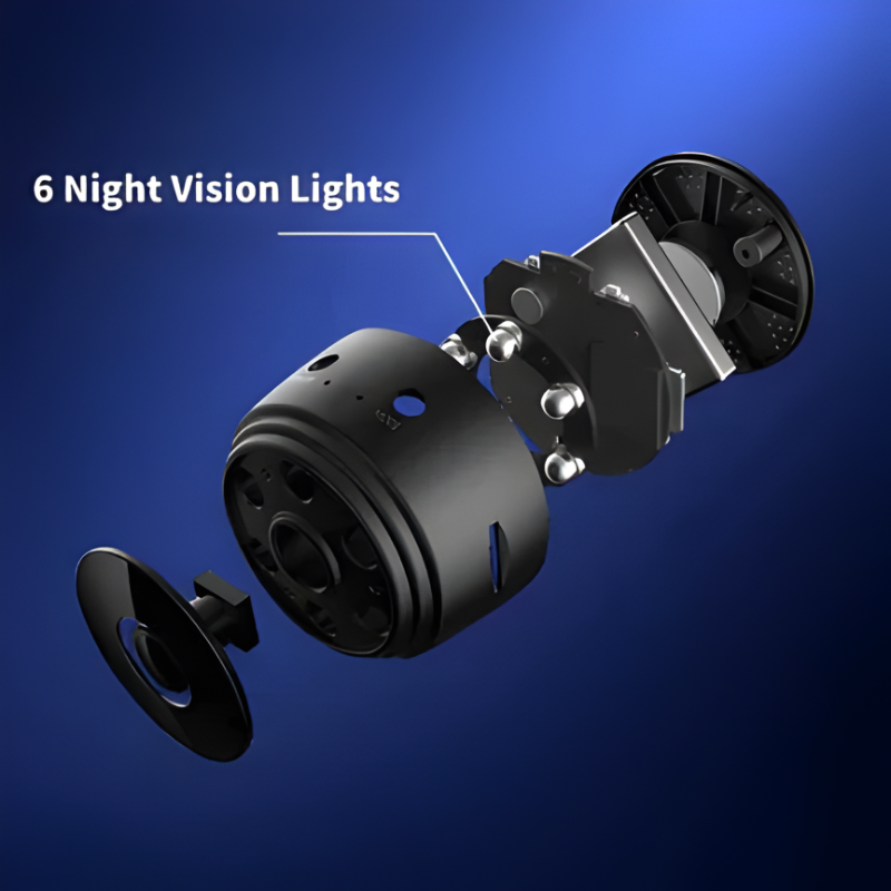 High-Definition Wireless Rearview Camera with 360° Mount and Night Vision