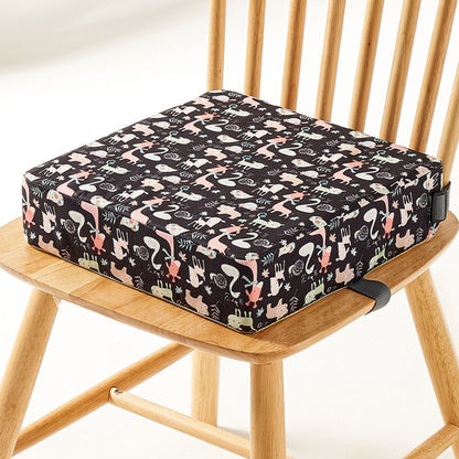 Compact Travel Booster Seat with Adjustable Height and Easy Clean Cover