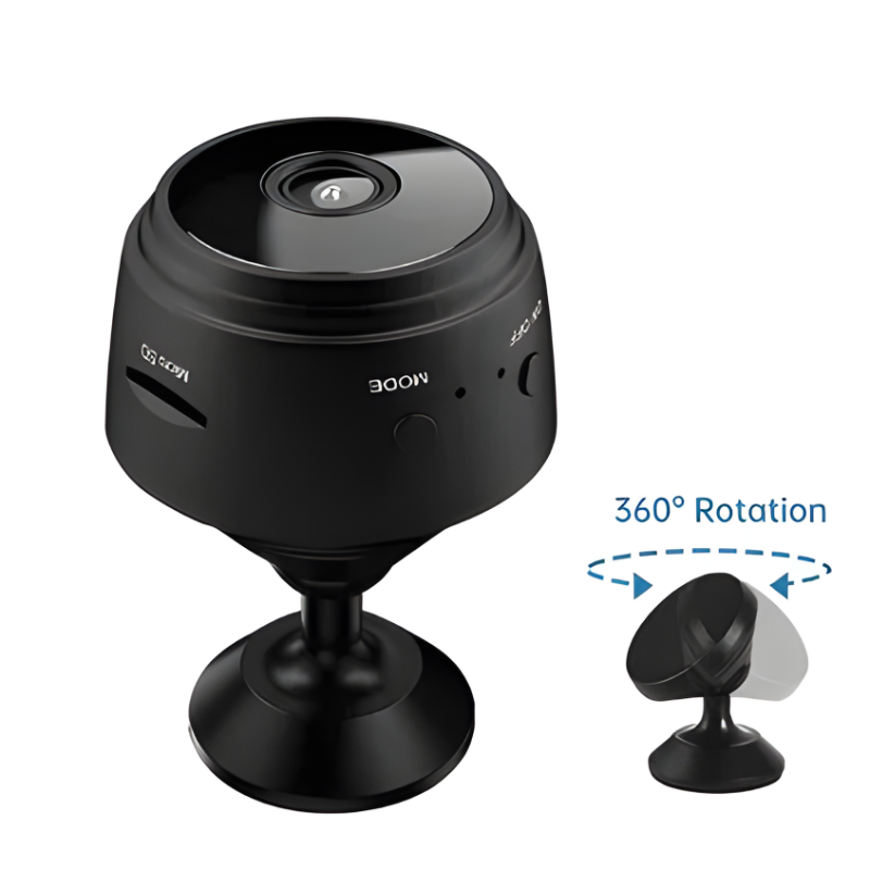 High-Definition Wireless Rearview Camera with 360° Mount and Night Vision