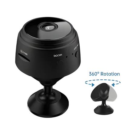 High-Definition Wireless Rearview Camera with 360° Mount and Night Vision