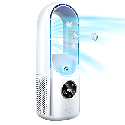 Compact Bladeless Air Cooler with Whisper-Quiet Performance