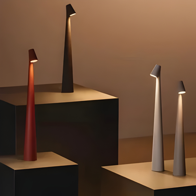 Touch Dimming Rechargeable Desk Lamp with Adjustable Color Temperature, IP54
