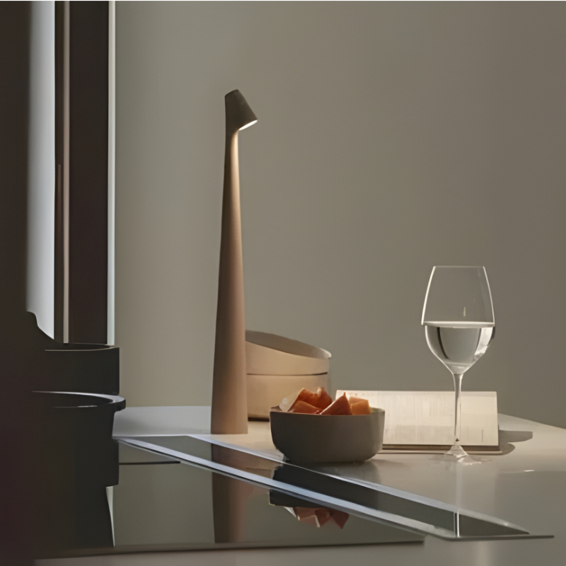 Touch Dimming Rechargeable Desk Lamp with Adjustable Color Temperature, IP54