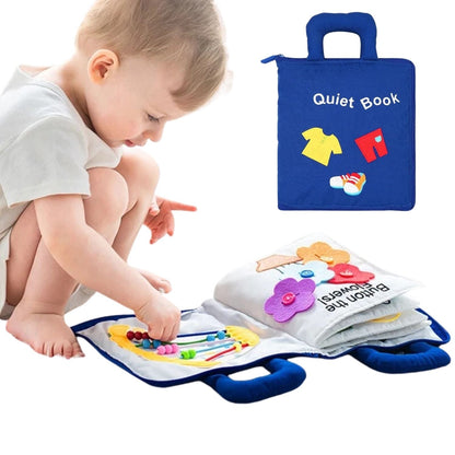Interactive Fabric Playbook with Textures and Shapes for Infants
