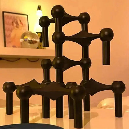 Sleek Geometric Candle Holder for Chic Home Décor