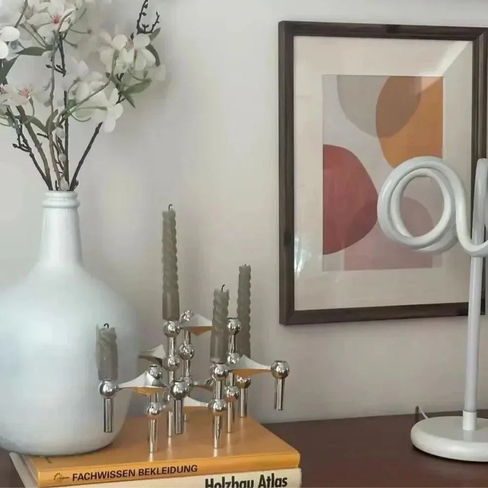 Sleek Geometric Candle Holder for Chic Home Décor