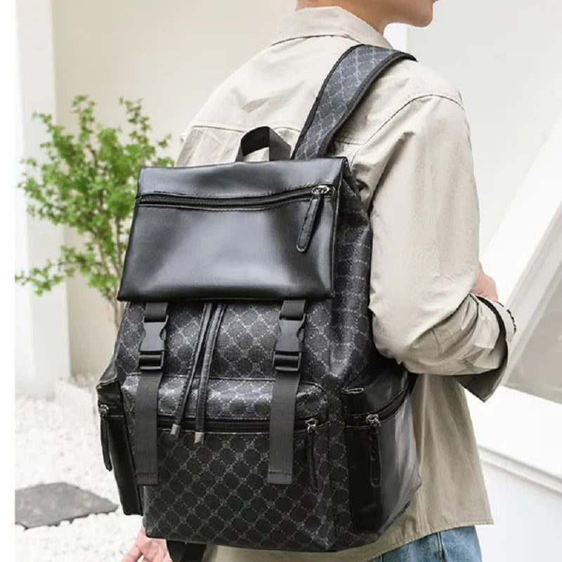 Leather Backpack for Laptops with Padded Straps – Stylish for Work and Travel