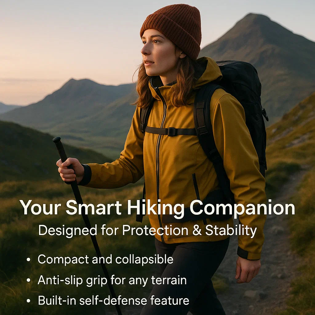 Ergonomic Walking Stick for Self Defense – Compact and Safe Design
