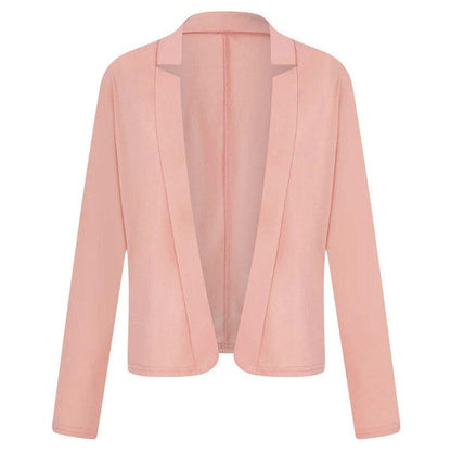 Plus Size Women's Longline Casual Coat with Stand Collar and Straight Sleeves