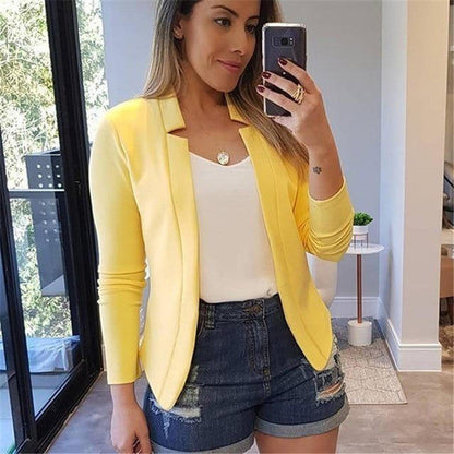 Plus Size Women's Longline Casual Coat with Stand Collar and Straight Sleeves