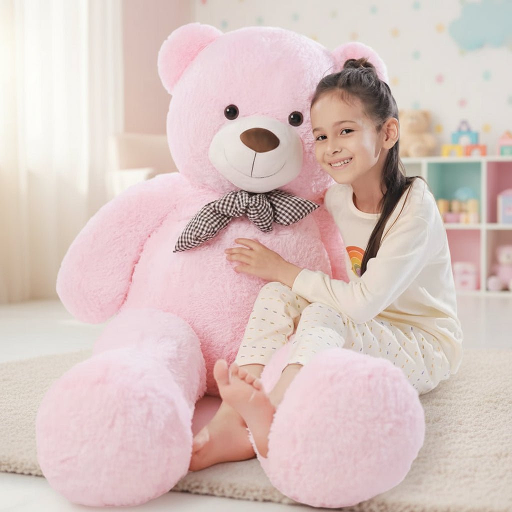 Giant Cuddly Bear Toy with Bow Tie – 120cm for Kids
